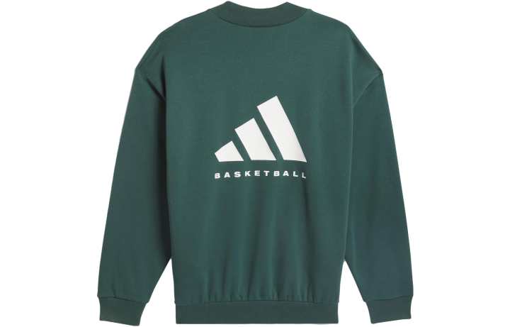 Adidas Adidas Sweatshirts Unisex Mineral Green Crew Neck Moderate Regular