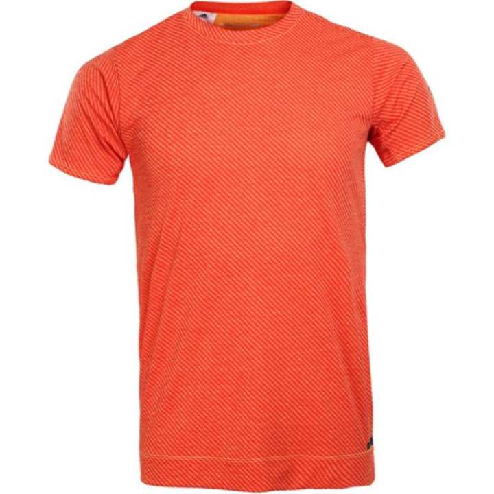Adidas Adidas T Shirts Men's Yellow Crew Neck Moderate Straight Fit