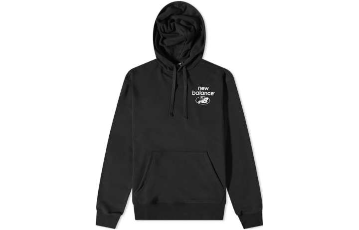 New Balance New Balance Sweatshirts Men's Black Hooded Moderate Regular