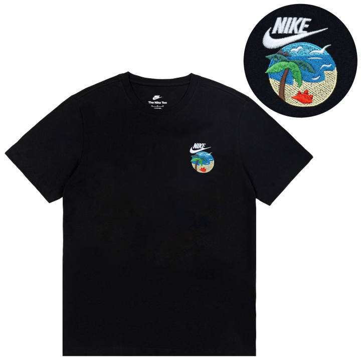 Nike Nike T Shirts Unisex Black Crew Neck Moderate Straight Fit