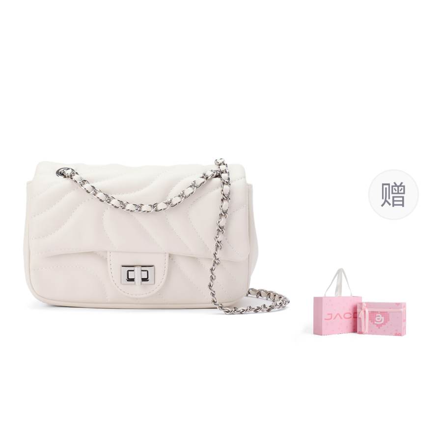 JACD JACD Pu Crossbody Bag, Shoulder Bag Regular Women's Black/White