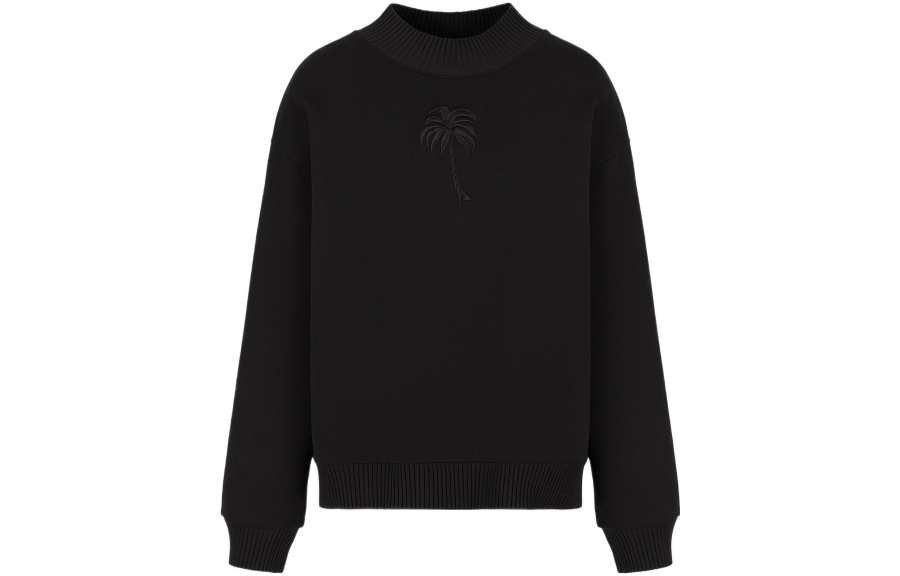 EMPORIO ARMANI Sweatshirts Men's Black Crew Neck Moderate