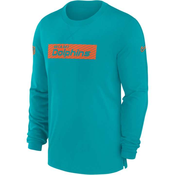Nike Nike Miami Dolphins Sideline Player Team Issue Men’s Nike Dri-FIT Long-Sleeve Top