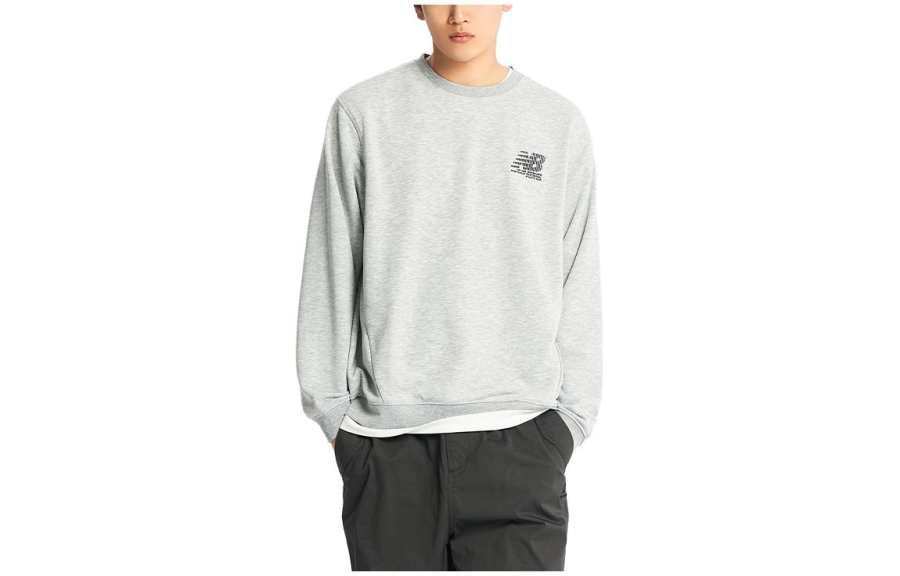 New Balance New Balance Sweatshirts Men's Gray Crew Neck Moderate Other