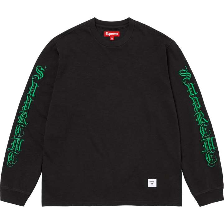 Supreme Supreme Old English L/S Top