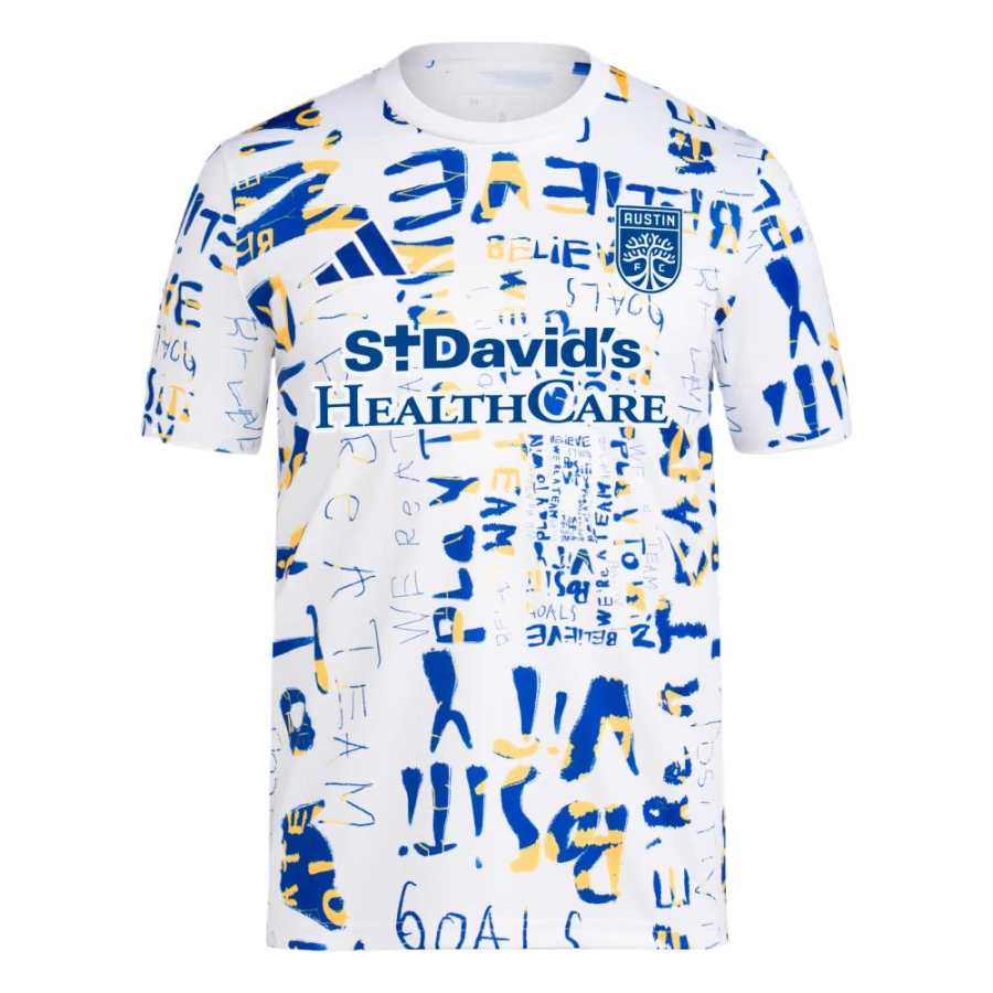 Adidas Adidas Free Shipping With AdiClub Austin Fc Mls Kick Childhood Cancer Pre Match Jersey