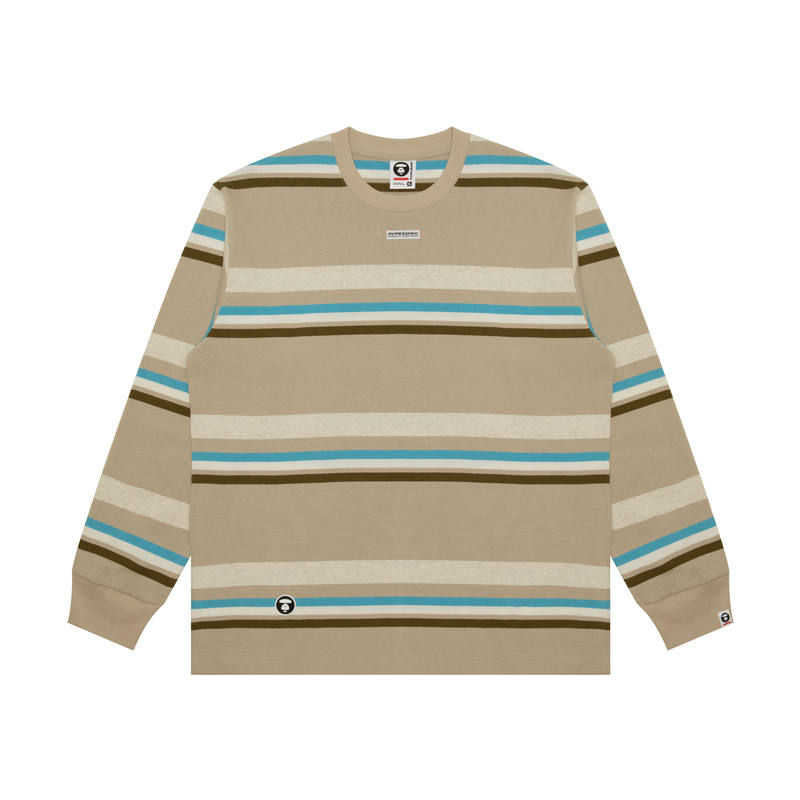 Aape By *A Bathing APE® Horizontal stripes Long sleeves T shirt