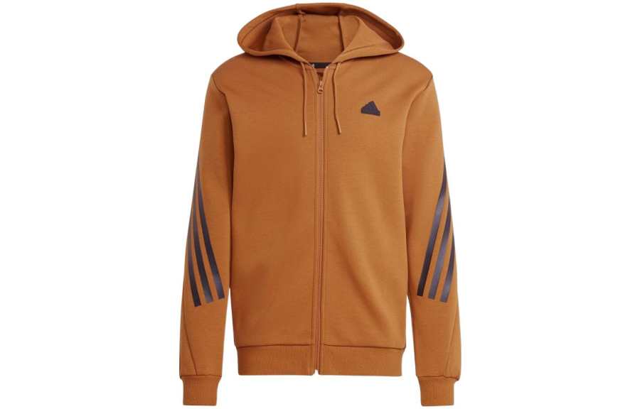 Adidas Adidas Sweatshirts Men's Brown Hooded Moderate Regular