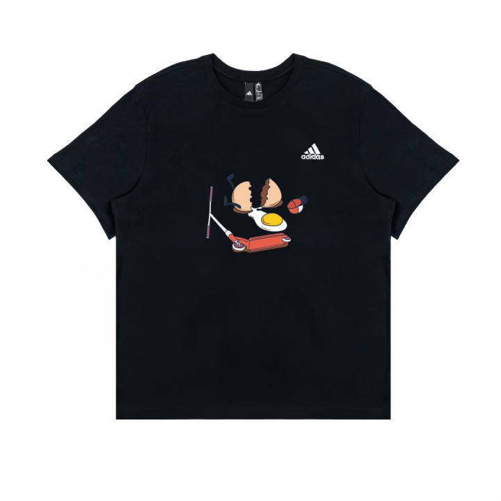 Adidas Adidas T Shirts Unisex Black Crew Neck Moderate