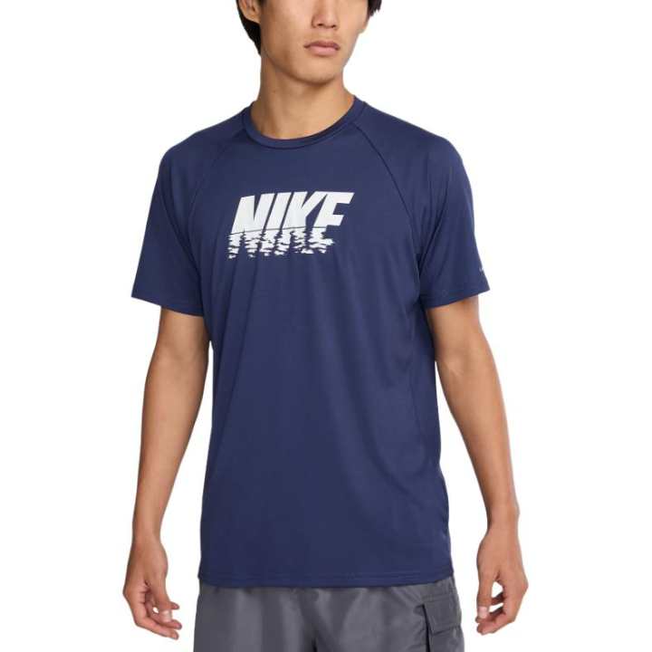 Nike Nike T Shirts Men's Marine Blue Crew Neck Moderate