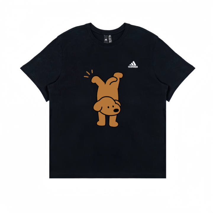 Adidas Adidas T Shirts Unisex Black Crew Neck Moderate Straight Fit