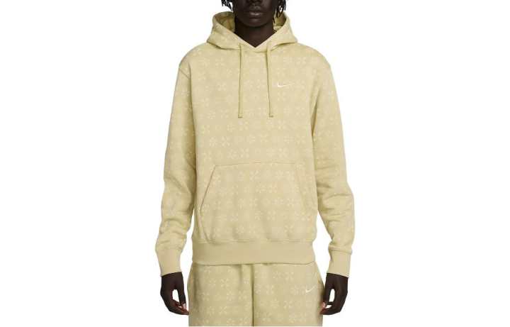 Nike Nike Sweatshirts Men's Earth Yellow Hooded Moderate Regular