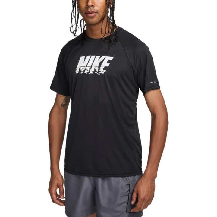 Nike Nike Logo T Shirts Men's Black Crew Neck Moderate