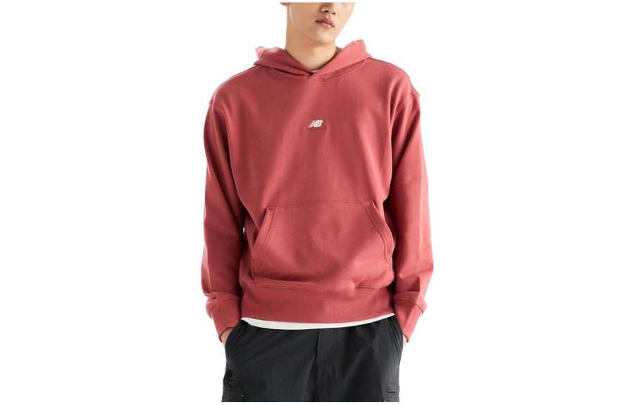 New Balance New Balance Made In USA Series Sweatshirts Men's Red Hooded Moderate Regular