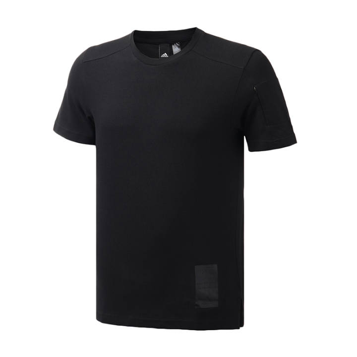 Adidas Adidas T Shirts Men's Black Crew Neck Moderate