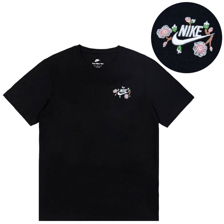 Nike Nike T Shirts Unisex Black Crew Neck Thin Straight Fit
