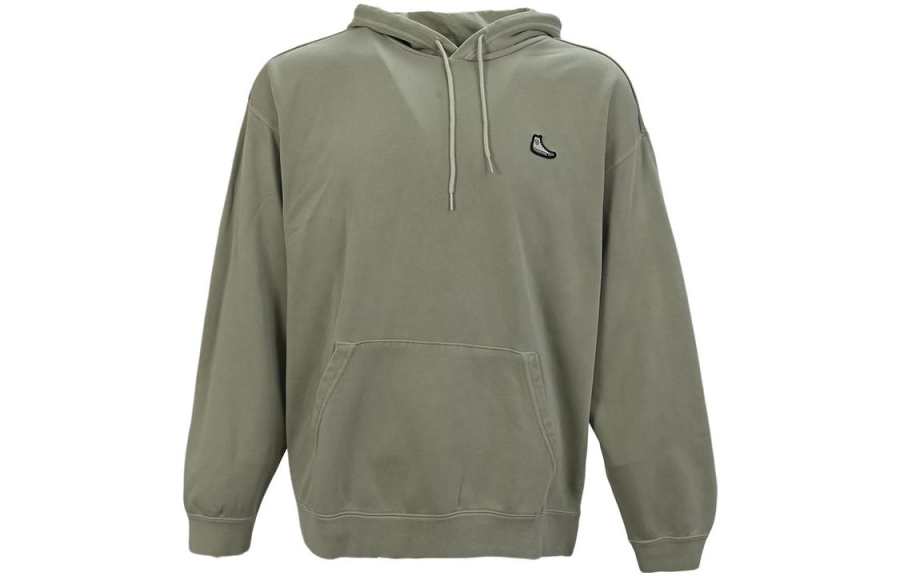 Converse Converse Sweatshirts Unisex Green Hooded Moderate Regular