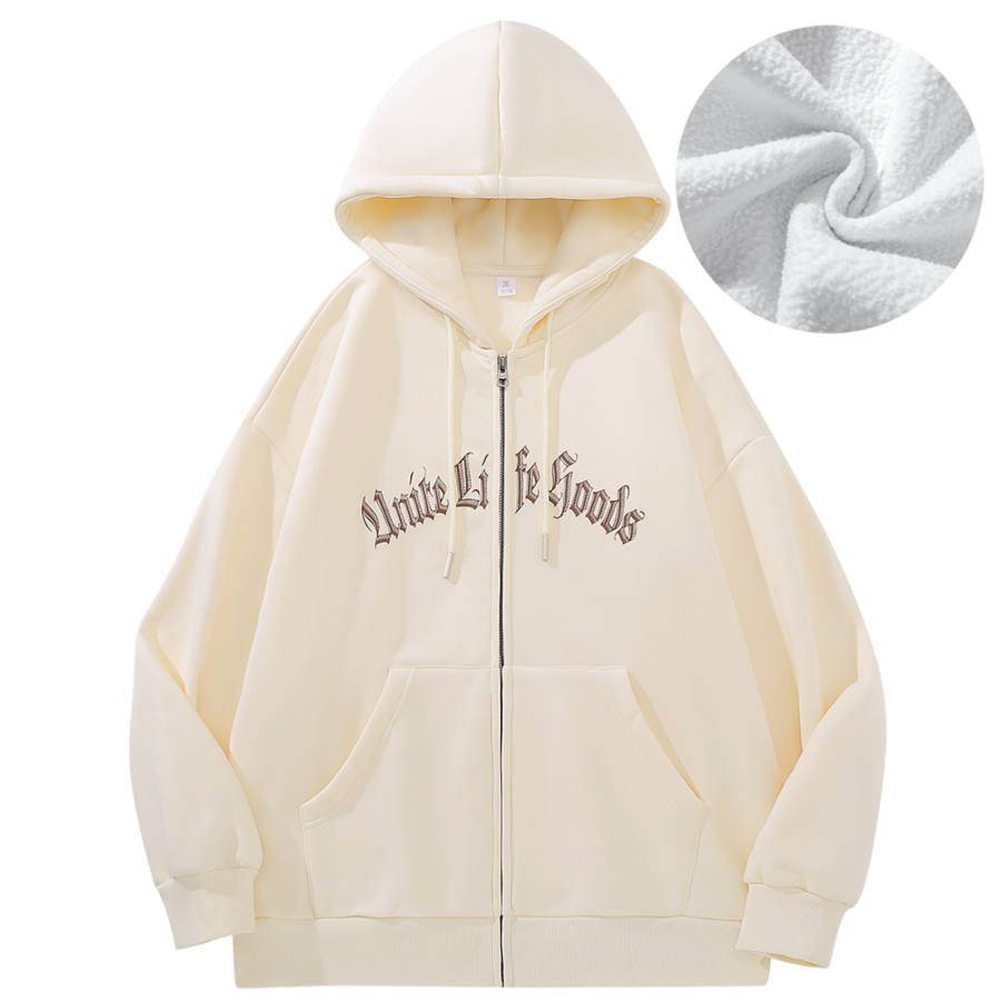 Unite Life HOODS Cardigan Sweatshirt Unisex