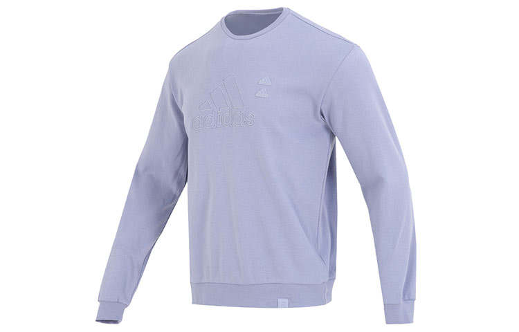 Adidas Adidas Sweatshirts Men's Purple Crew Neck Moderate Regular