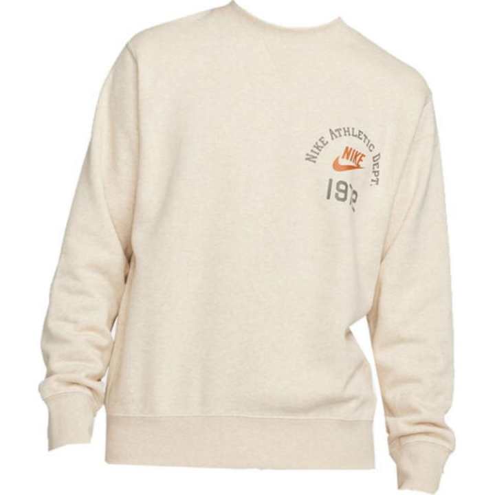 Nike Nike Sweatshirts Men's Beige Crew Neck Moderate Regular