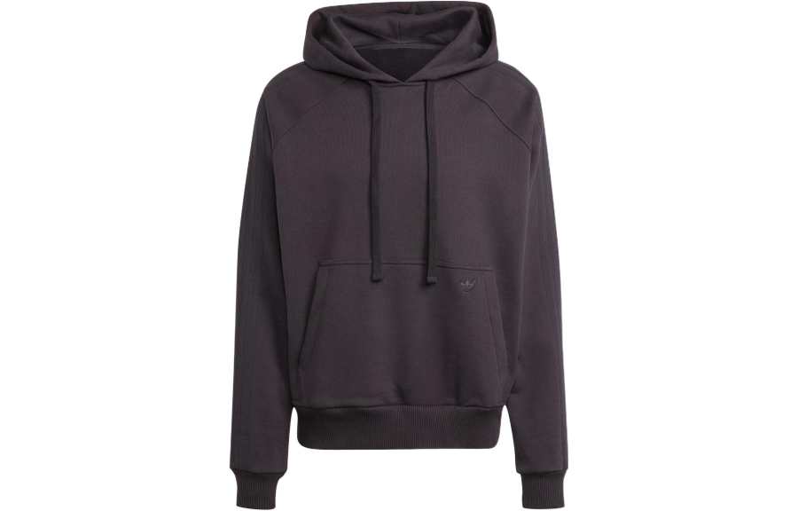 Adidas Originals Blue Version Collection Sweatshirts Men's Black Hooded Moderate Regular