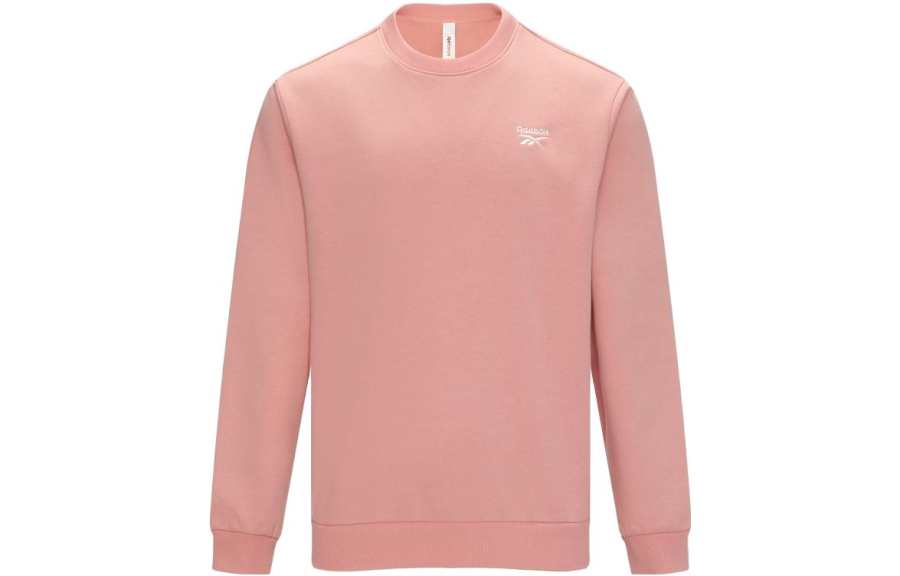 Reebok Sweatshirts Unisex Pink Crew Neck Moderate Regular
