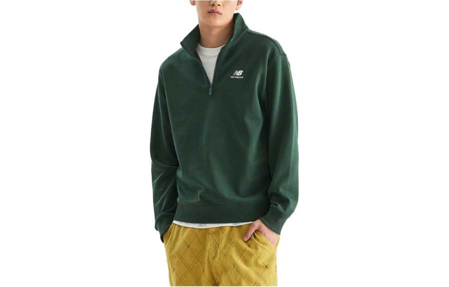 New Balance New Balance Overfit B1 Sweatshirts Unisex Green Stand Collar Moderate Other