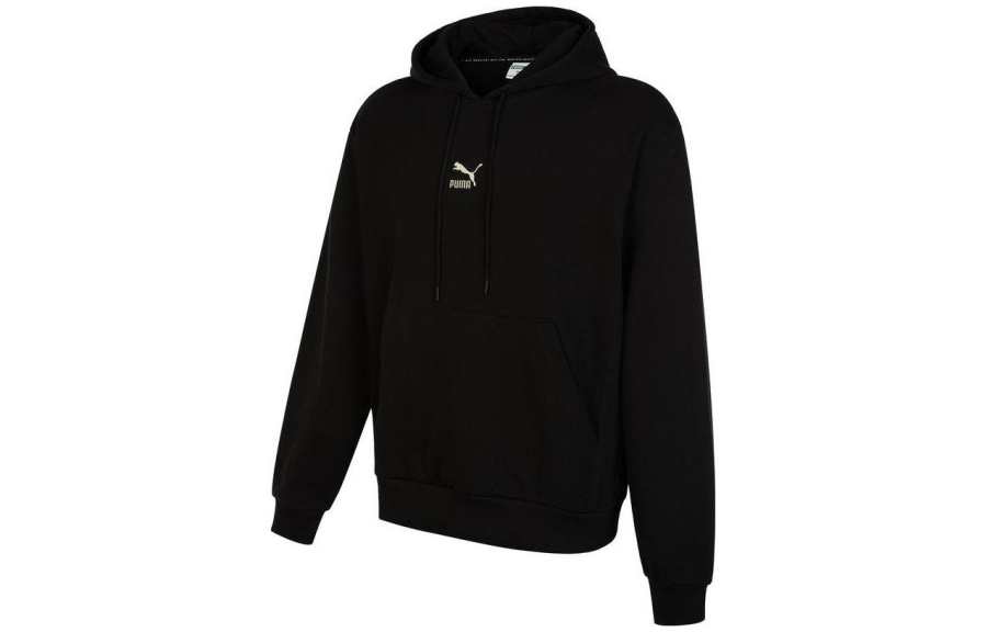 PUMA Sweatshirts Unisex Black Hooded Moderate Regular