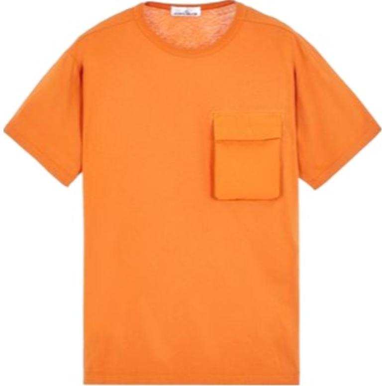 STONE ISLAND T Shirt Men's Orange