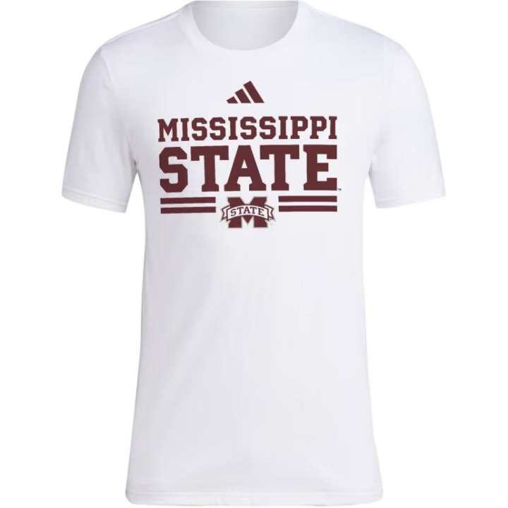 Adidas Adidas Free Shipping With AdiClub Mississippi State Sideline Tee