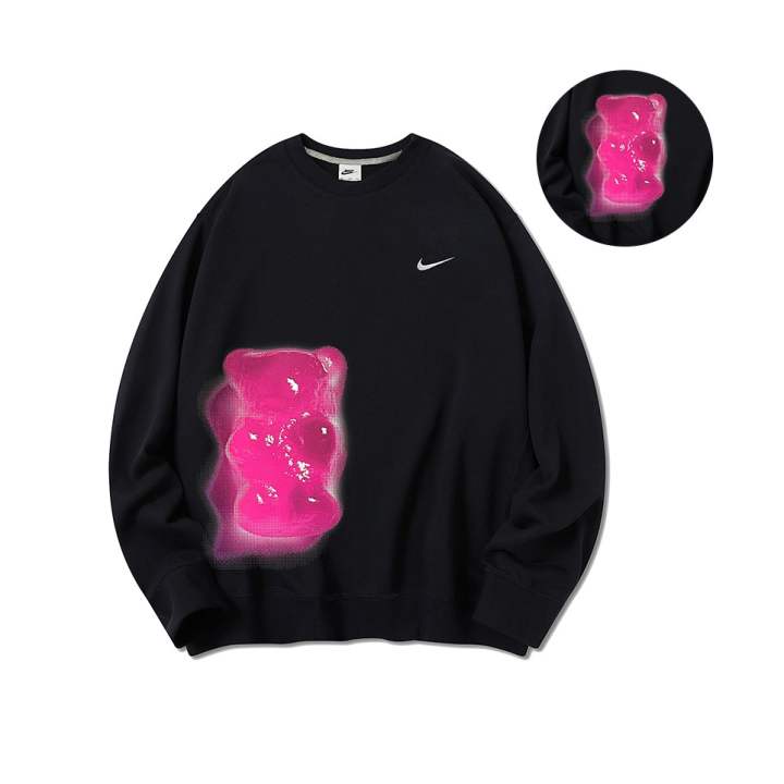 Nike Nike Sweatshirts Unisex Black Crew Neck Thickened Regular
