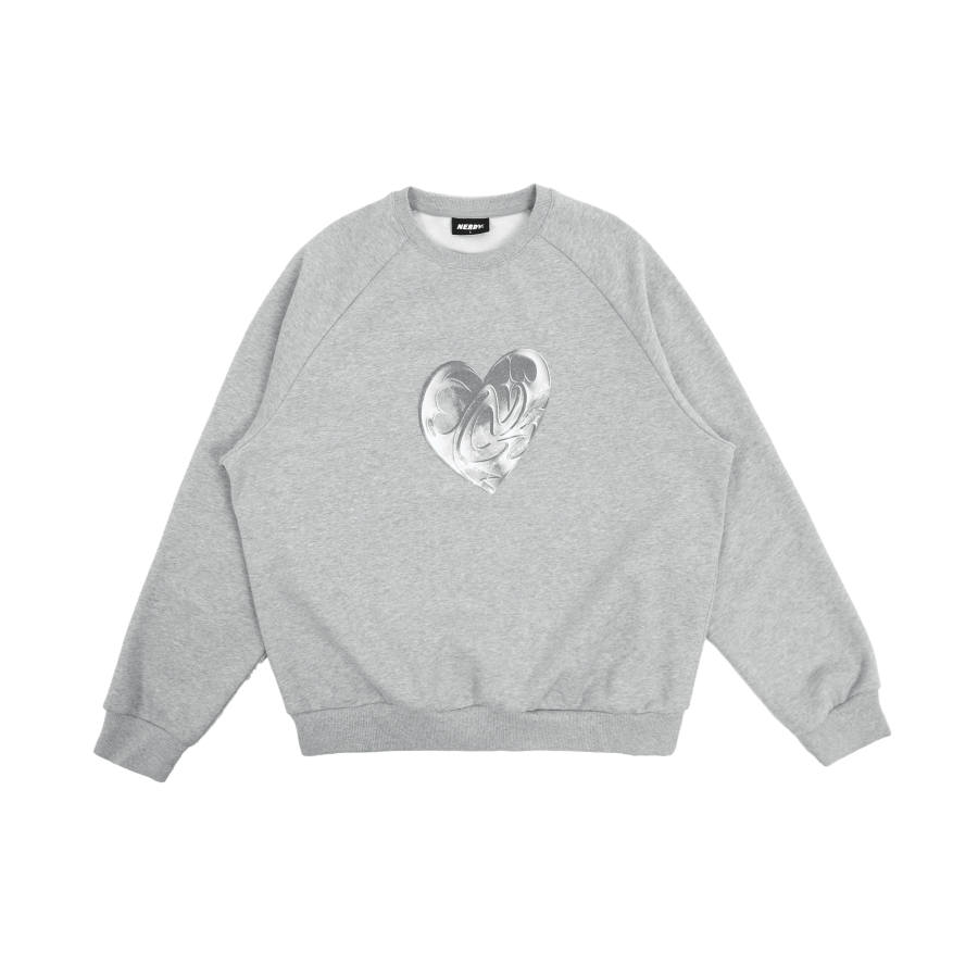 Nerdy Nerdy Sweatshirt Unisex Light Gray