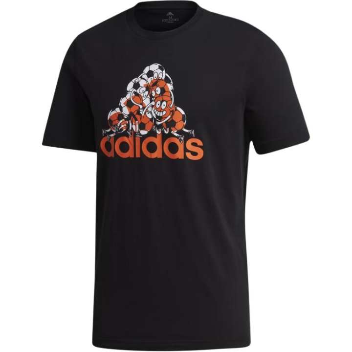 Adidas Adidas T Shirts Men's Black Crew Neck Moderate