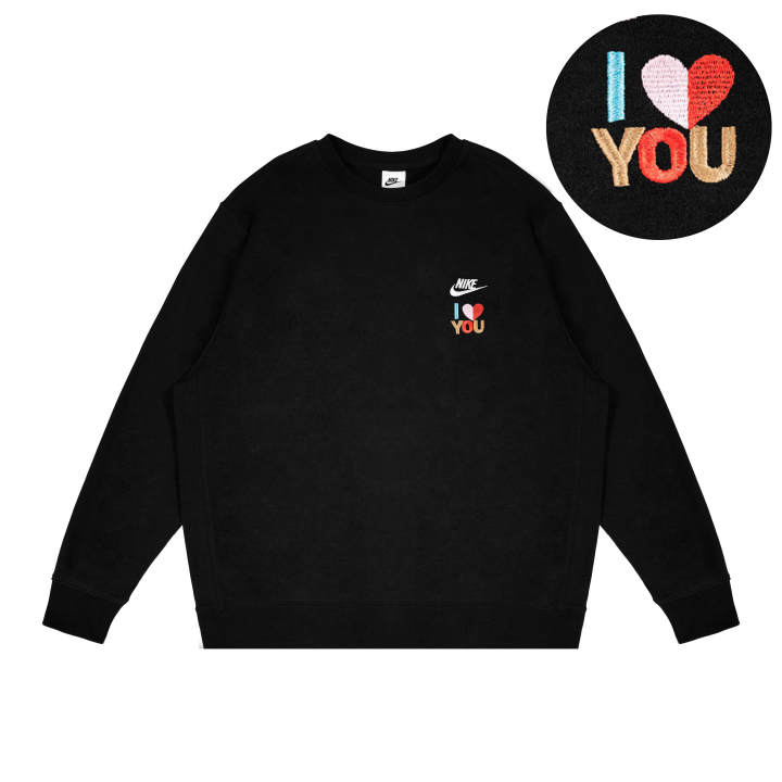 Nike Nike Sweatshirts Unisex Black Crew Neck Moderate Regular