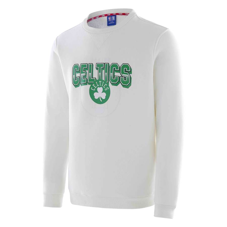 NBA Boston Celtics Sweatshirts Unisex White Crew Neck Moderate Other