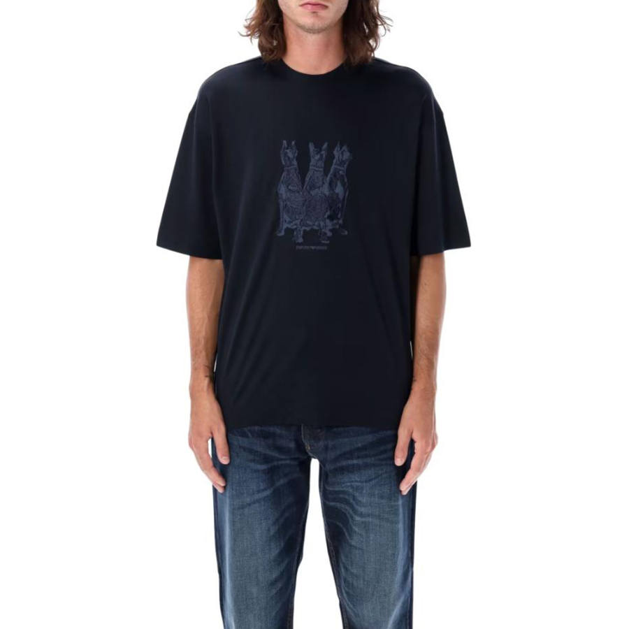 EMPORIO ARMANI T Shirt FW24 Men's Marine Blue