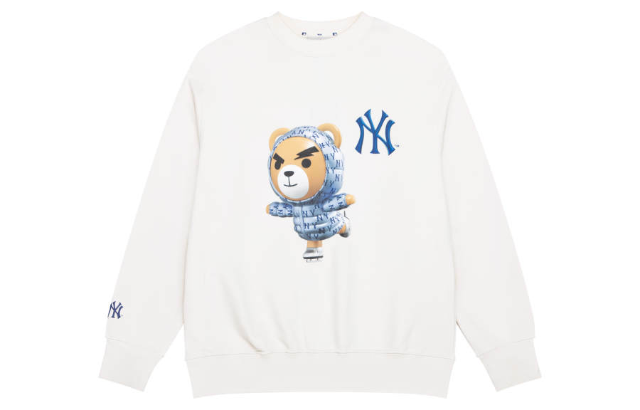 MLB New York Yankees Sweatshirts Unisex White Crew Neck Moderate Other