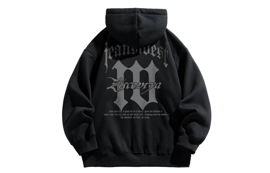 JEANSWEST Sweatshirts Unisex Hooded Non Detachable Moderate