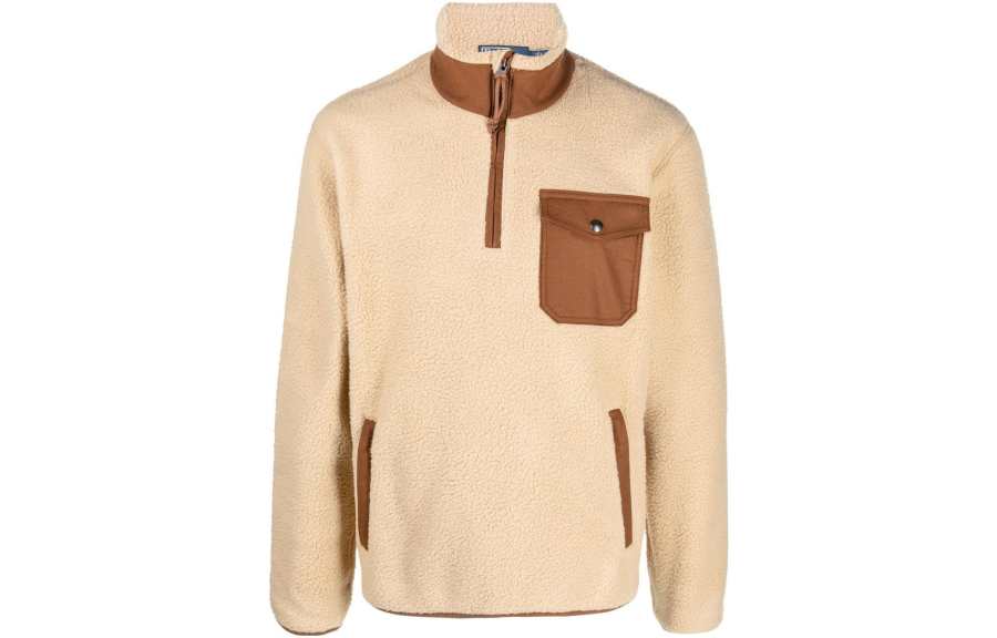 Polo Ralph Lauren contrast-trim high-neck sweatshirt