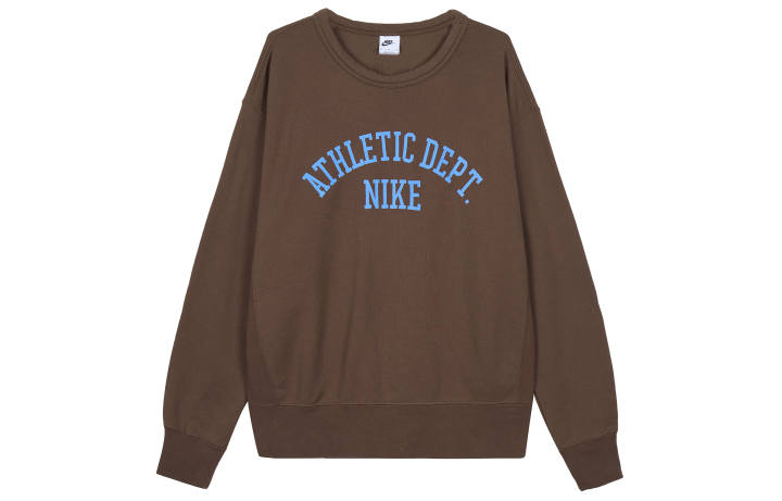 Nike Nike Sweatshirts Men's Brown Crew Neck Moderate Regular