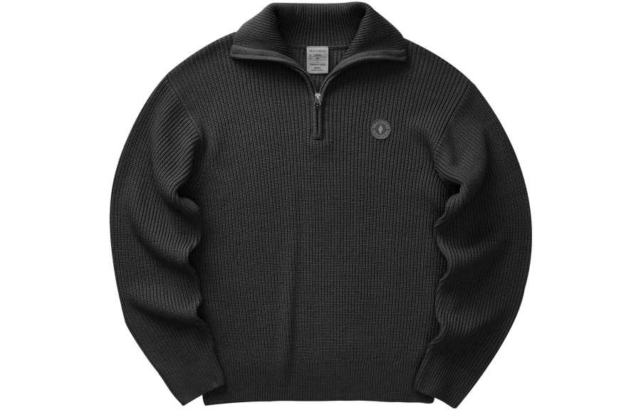 Skechers Sweatshirts Men's Carbon Black/0018 Lapel Moderate Regular