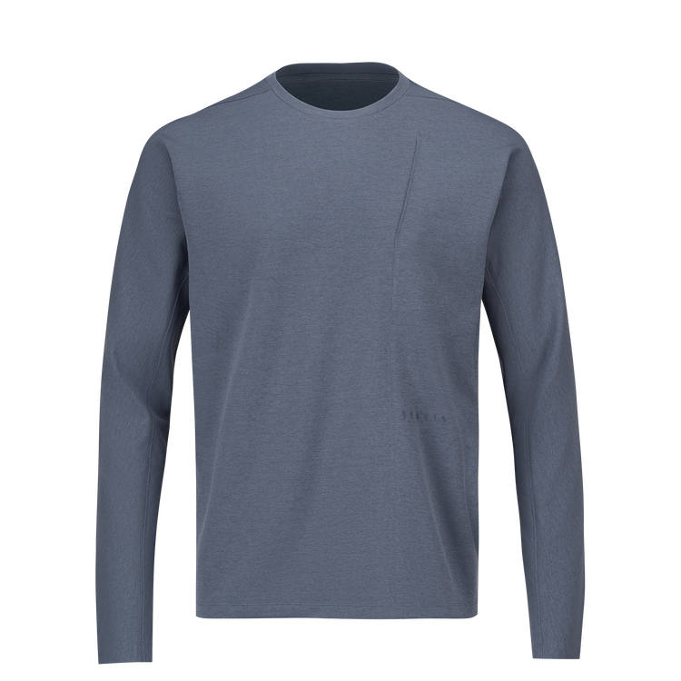 DESCENTE DUALIS Urban Commute Crew Neck Long Sleeved T Shirt Men's