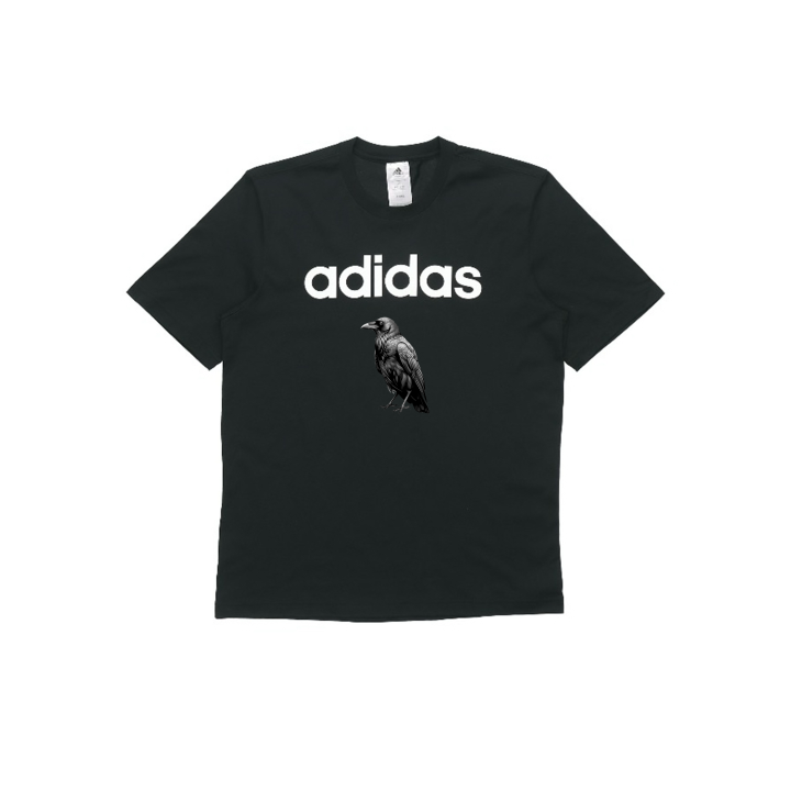 Adidas Adidas T Shirts Unisex Black Crew Neck Moderate Straight Fit