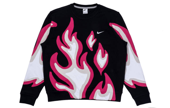 Nike Nike Sweatshirts Men's Black Crew Neck Moderate Regular