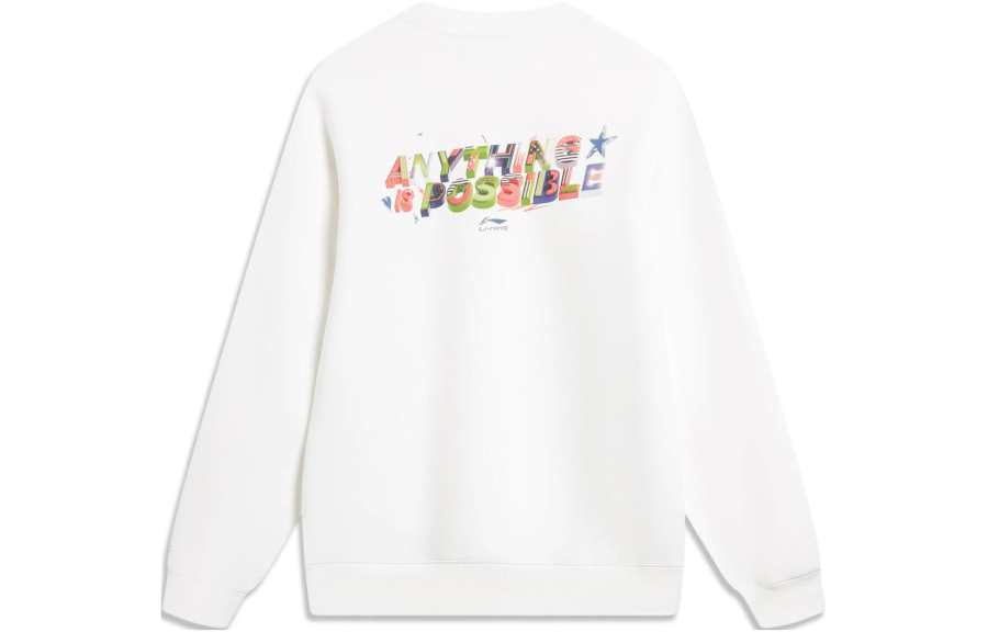 Li-Ning Li Ning Sports Trendy Collection Sweatshirt Men's Standard White