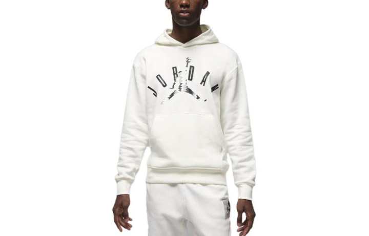 Jordan Jordan Sweatshirts Men's White Hooded Moderate Regular