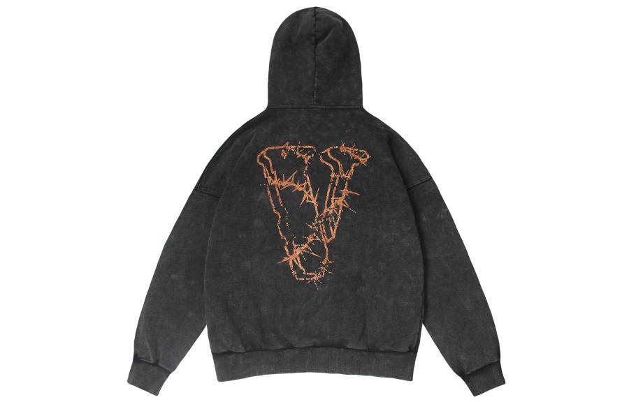 VLONE VLONE Sweatshirts Unisex Black Hooded Moderate Regular