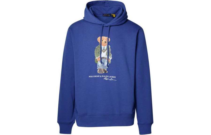 Polo Ralph Lauren Ralph Lauren Bear Printed Drawstring Hoodie