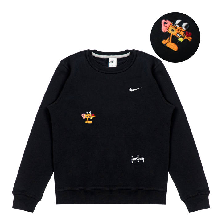 Nike Nike Sweatshirts Unisex Black Crew Neck Thickened Regular