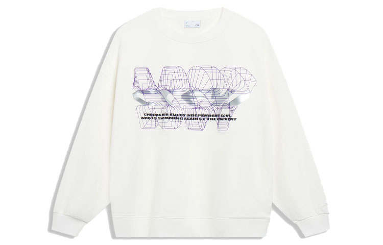 Li-Ning Li Ning CF Tracing Sweatshirt Unisex Ivory
